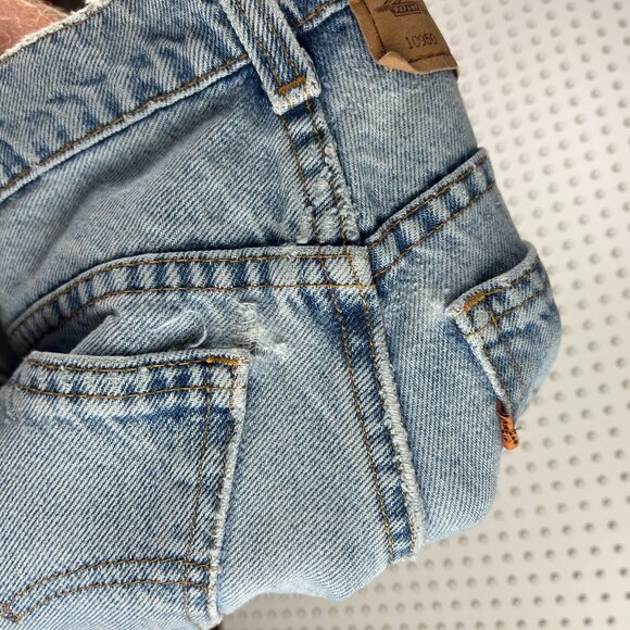 Levi's 10950 Light Wash Vintage‎ Jeans 28x31 Distressed 90s USA Orange Tab Worn - Picture 6 of 7